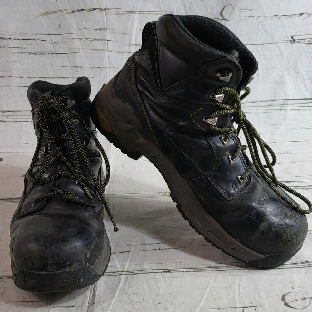 ACE Steel Toe Work Boots 76747 Mens Glacier Black Size 11